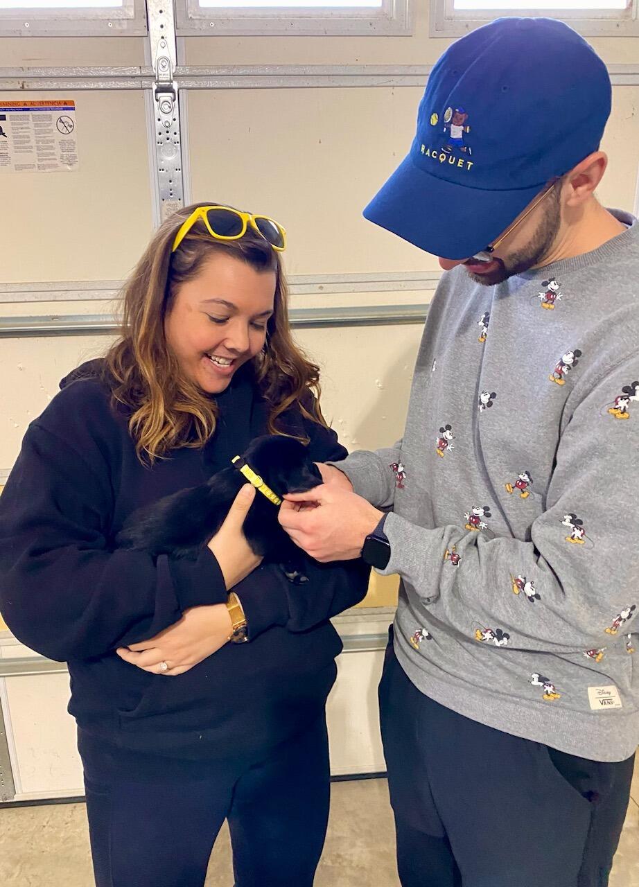 Our family grew by 4 furry paws! Mango "PuppyDog" Keschinger officially joined the crew.