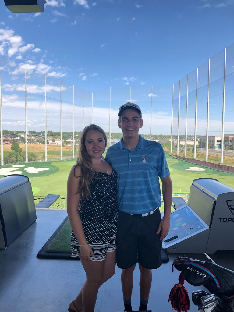 Matt came to visit Kate for the first time in Colorado, we went to Top Golf. 