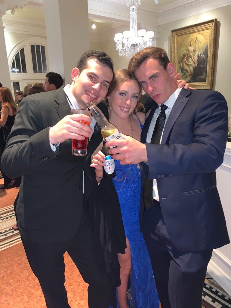 Cameron, Emma, and Brett at Blake and Zoe Buddendorff's wedding in St. Augustine!