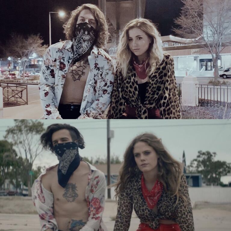 They do a couples costume together referencing a music video from their favorite band, The 1975.