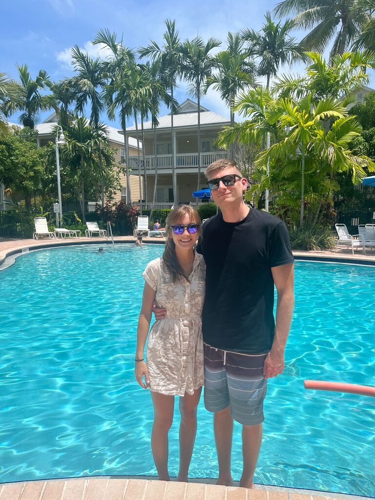 And were able to go to Key West to celebrate Lauren and Beaus wedding with Jon's family.