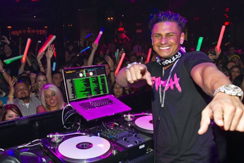 Pauly D DJ  booth - Jersey Shore theme party ideas