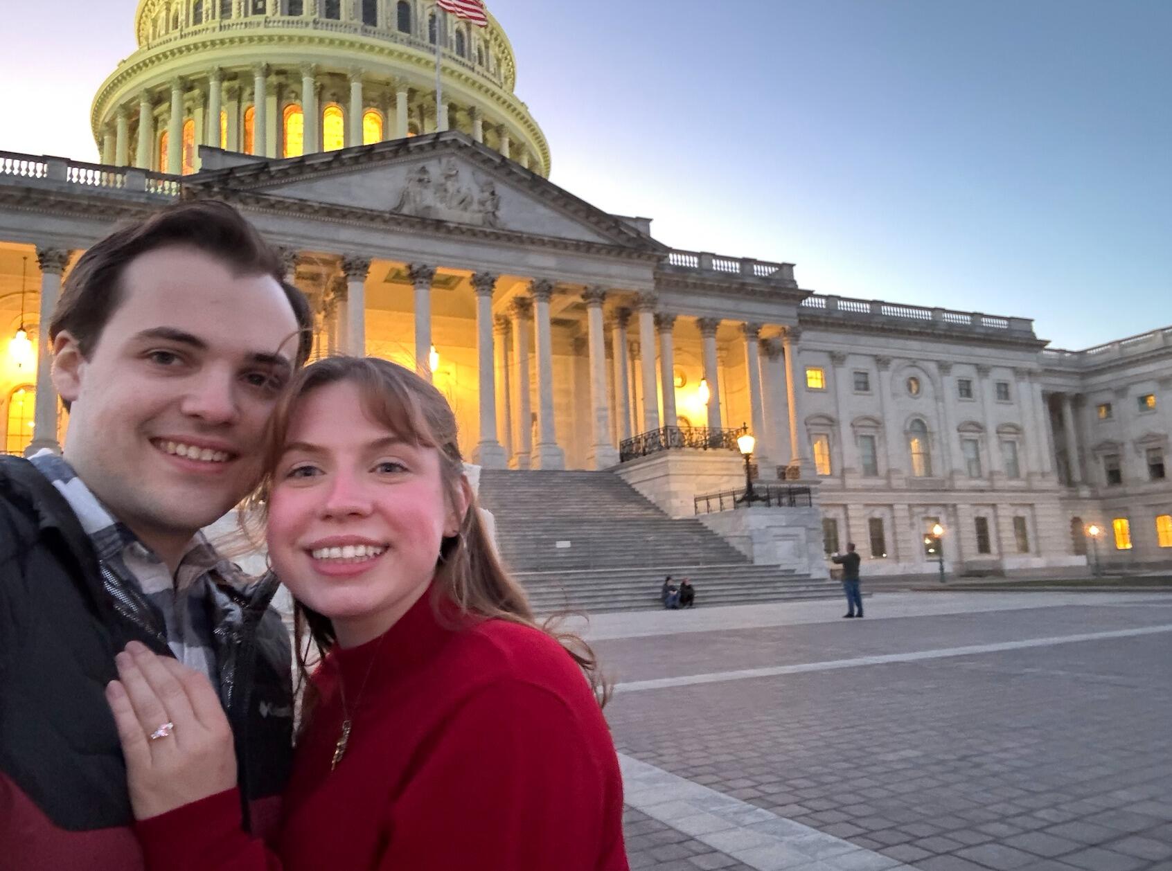 Natalie takes a trip to DC for a visit, and the two check out the National Mall together.