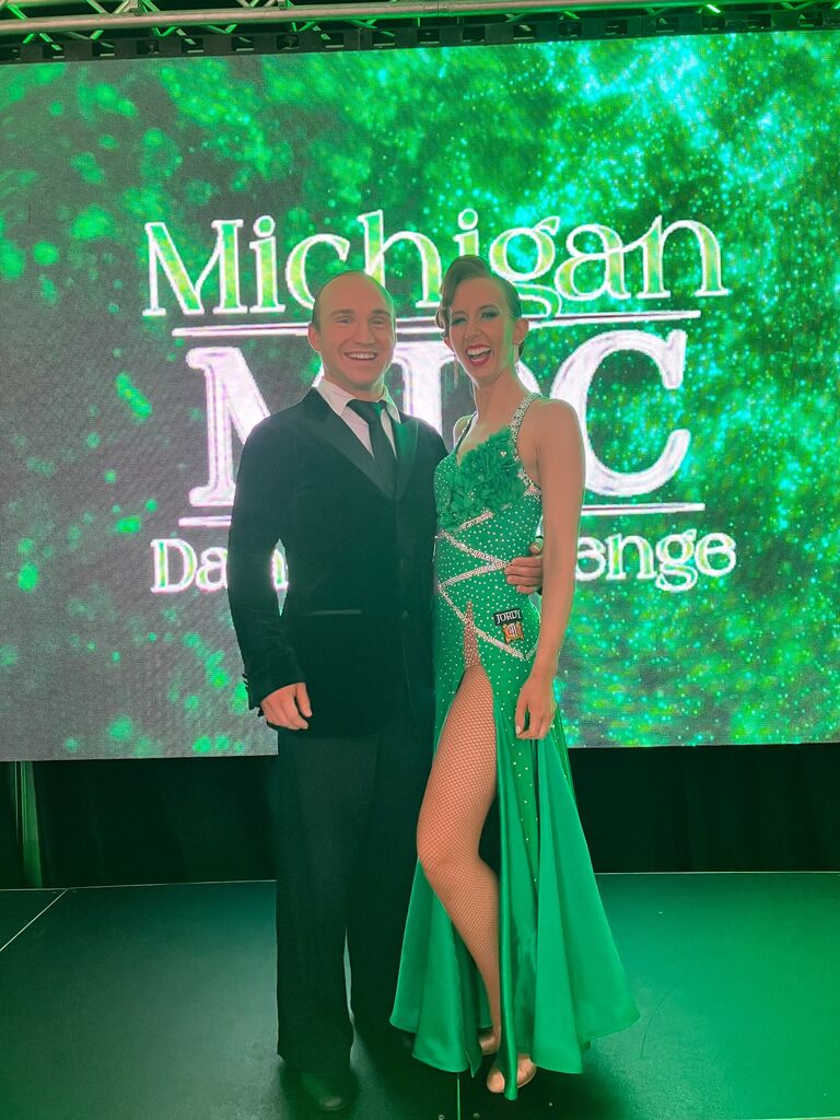 As an engaged couple they have continued to dance together...