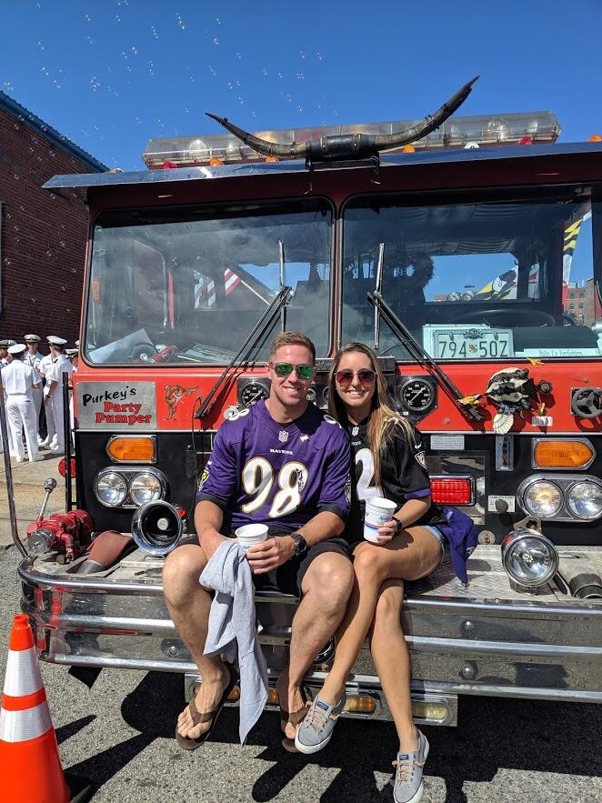 Attended our first Ravens game together. 