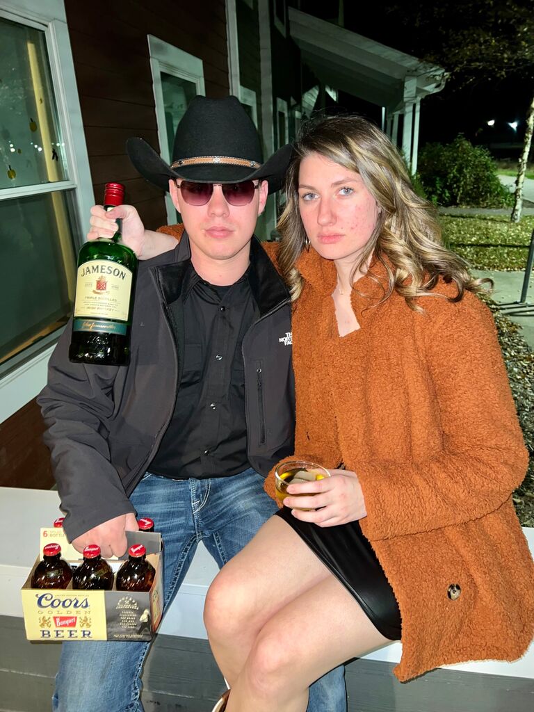 First Halloween together - we dressed up as Beth and Rip from Yellowstone