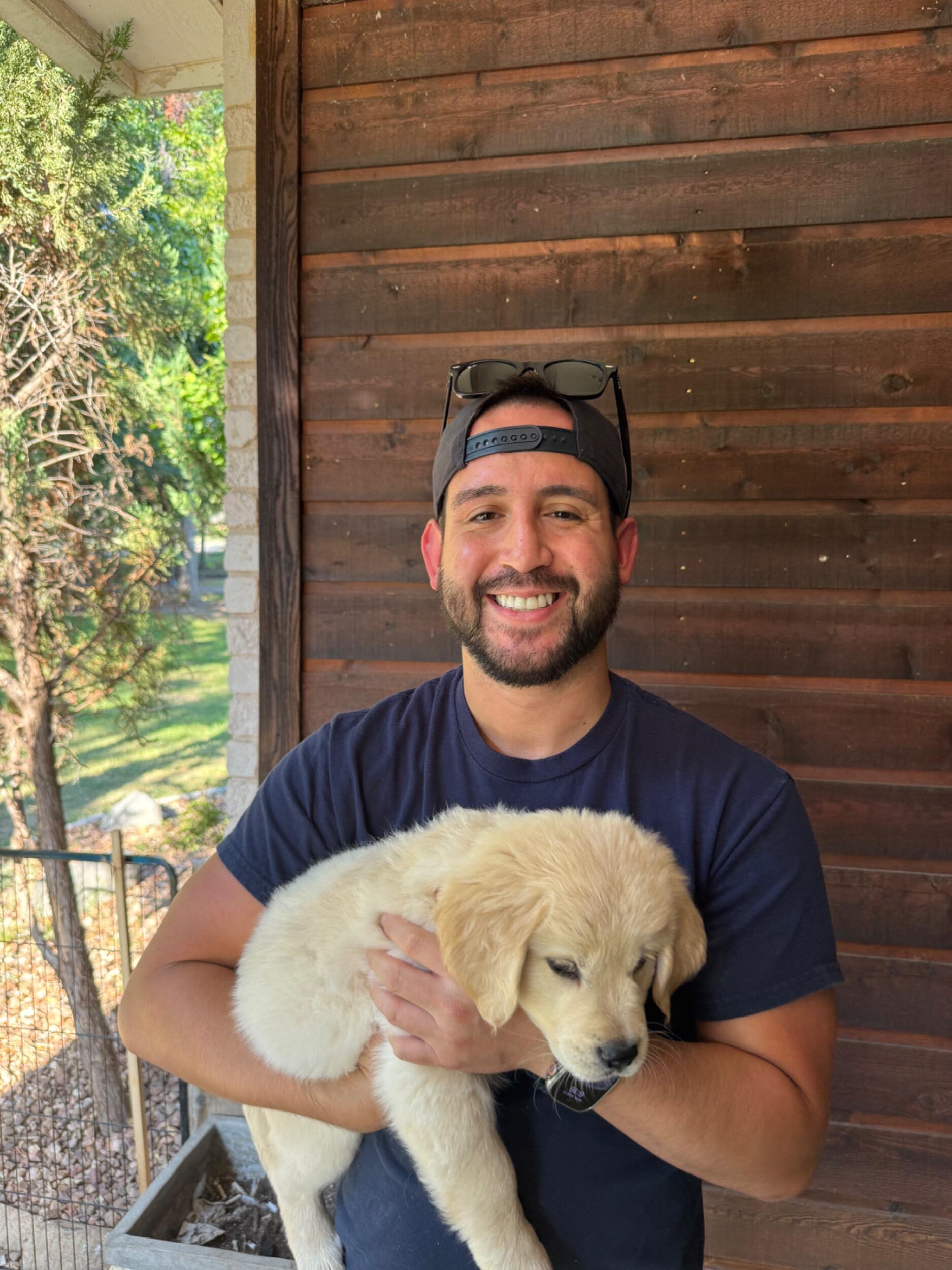 James & the newest addition to the family! Sugar Lou Earley!