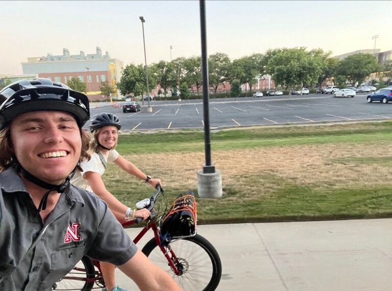 Our first of many bike rides together! The day Josh and I ~officially~ started dating