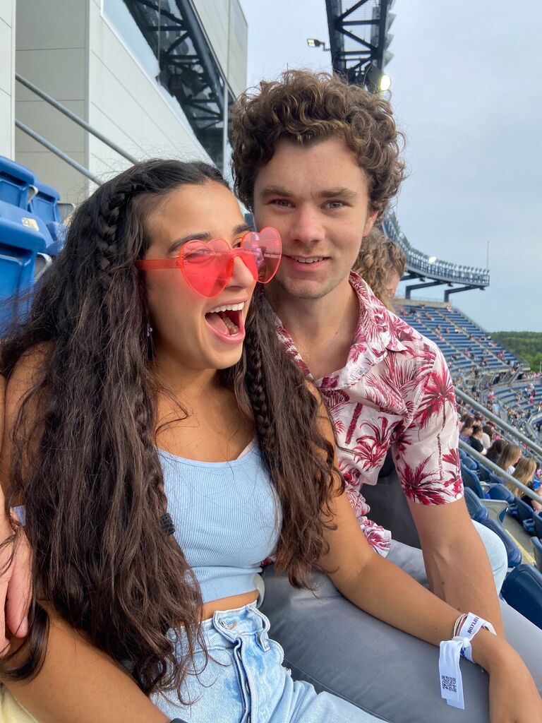 Foxborough, MA | In the bleachers for the historic May 19th Taylor Swift Eras Tour. Brady wished he could pack the stadium like this 