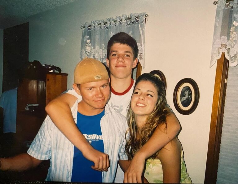 Jake with his older sister Jamie