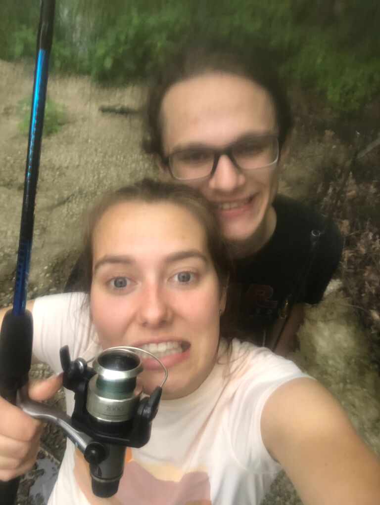 connor: "is catching feelings the deadliest catch?" 
kelly: *instantly snags  fishing line on tree directly above us*
