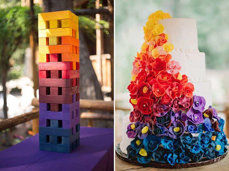 Colorful wedding photos