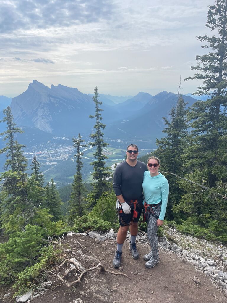Flew to Banff, Canada to celebrate bridesmaid Jo's beautiful wedding. We made the trip into a vacation, getting to hike, explore the Via Ferrata, and even stand on a glacier! This was our favorite trip we have been on together and we are grateful that each of us loves traveling and adventuring as much as the other.