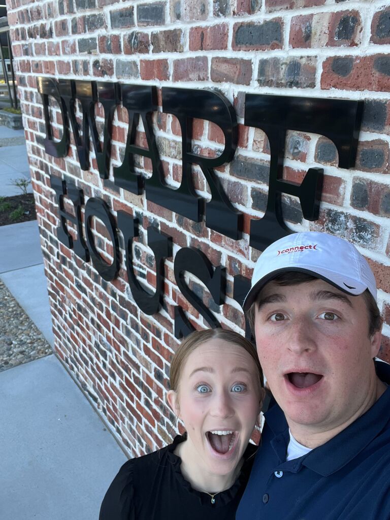 We FINALLY went out on our first date! Caleb quickly learned my love for Chick-fil-A. For our first date, he took me to the Dwarf House Chick-fil-A in Atlanta, GA. 