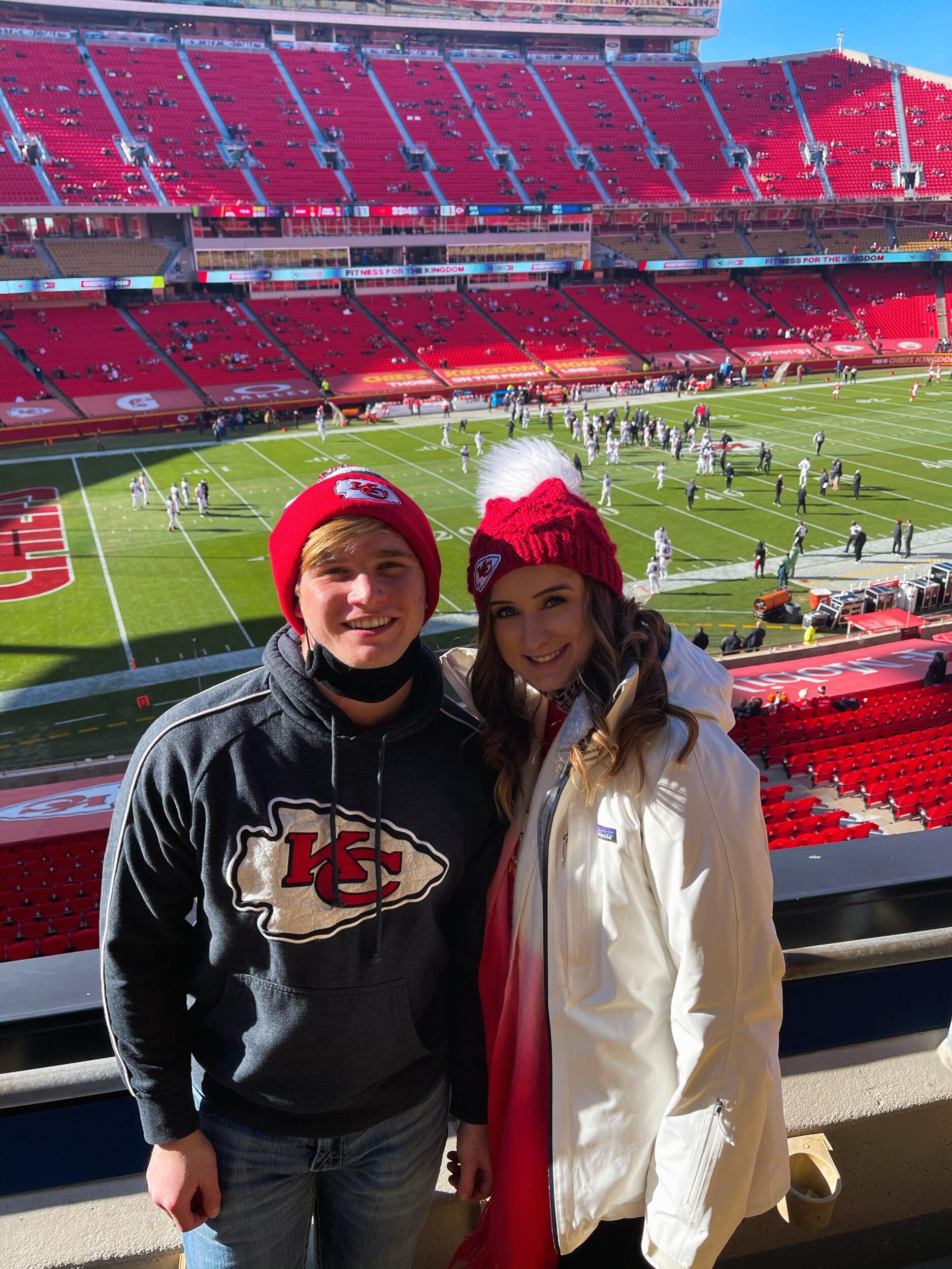 Trenton turning me into a Chiefs fan! 