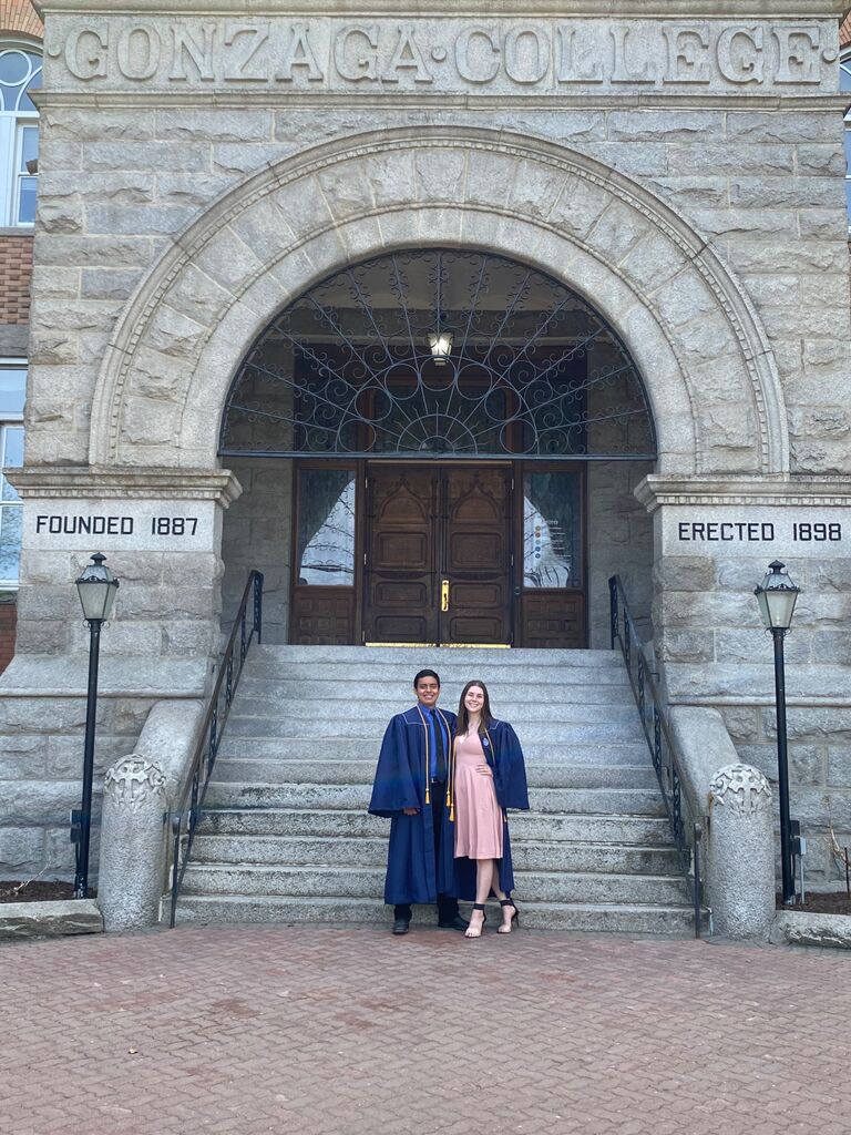 Morgan and Anthony graduate from Gonzaga!