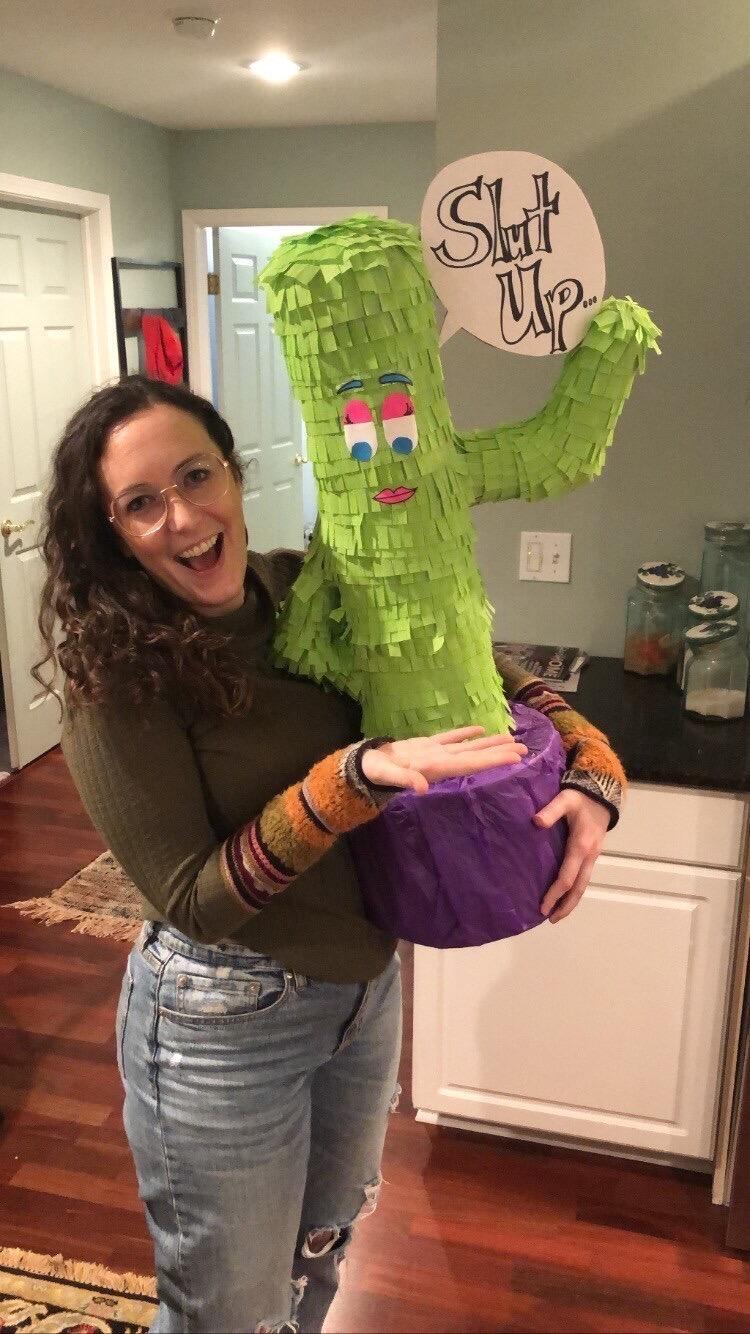 In February of 2022, Lizzie and Jordan had their first "date", which centered around handcrafting a homemade pinata for their good friend Sarah's birthday. This silly activity provided something to focus on as they were both a bit nervous, but it again surprised them just how easy it was talking to each other and spending time together. 