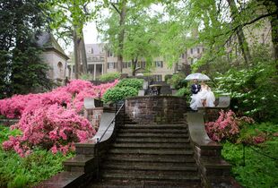 Malvern Estate with Landscaping Touches by Longwood Gardens