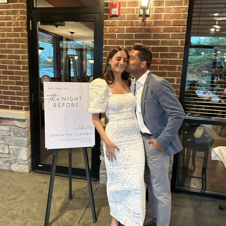 The Night Before Wedding Rehearsal Dinner Welcome Sign