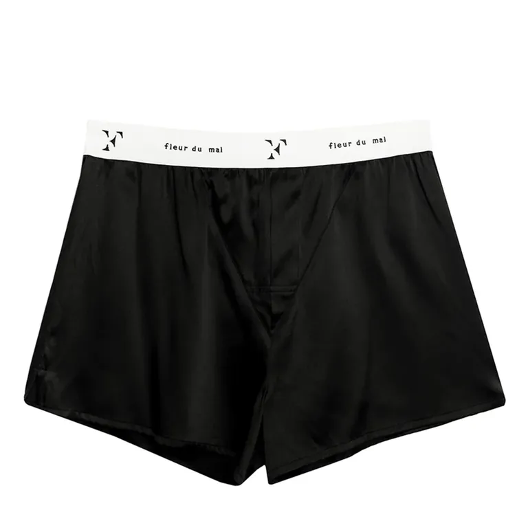 Customize Matching Couple Underwear - Black Boxer Brief Underwear