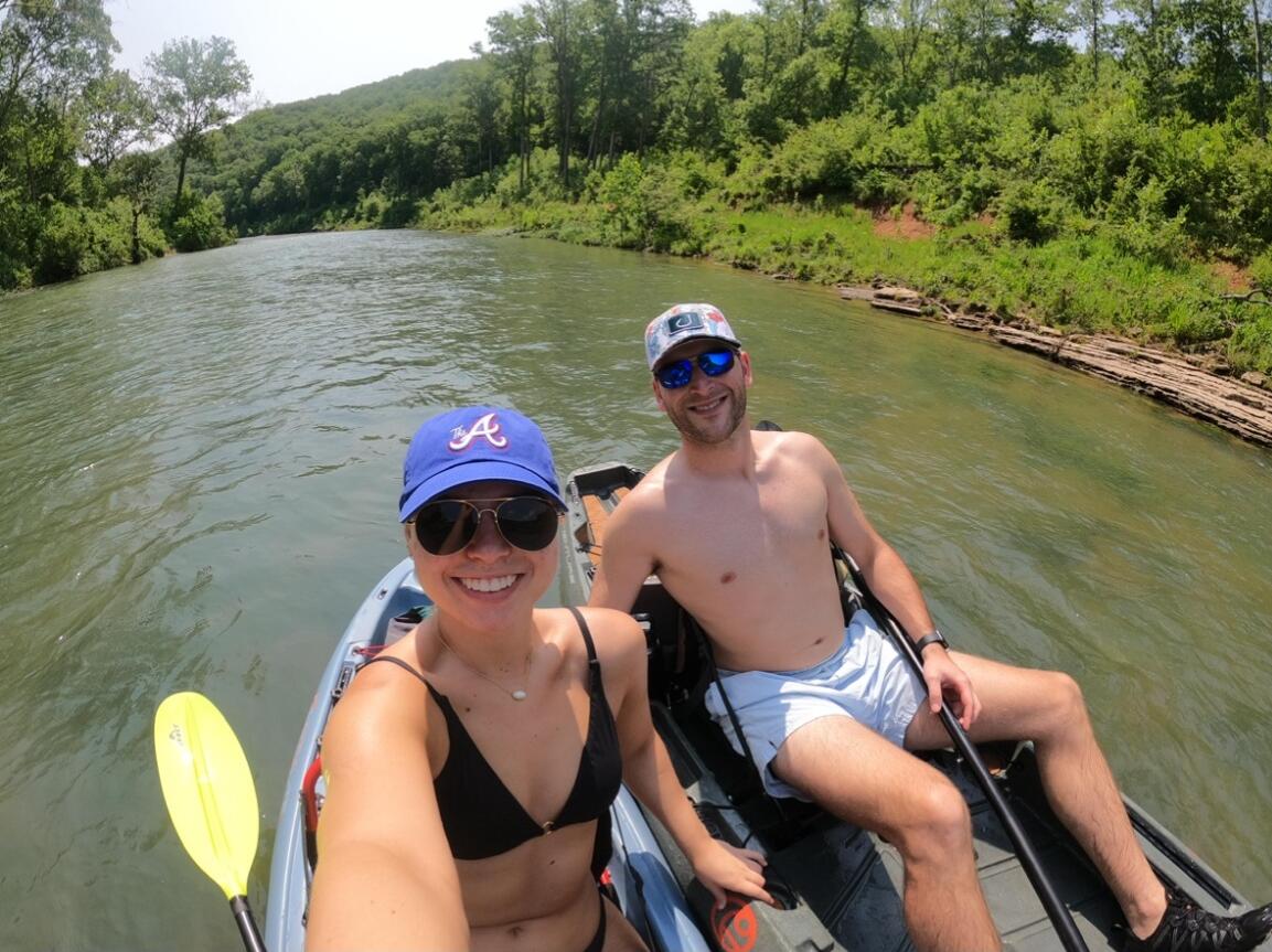 Kayaking in Missouri.