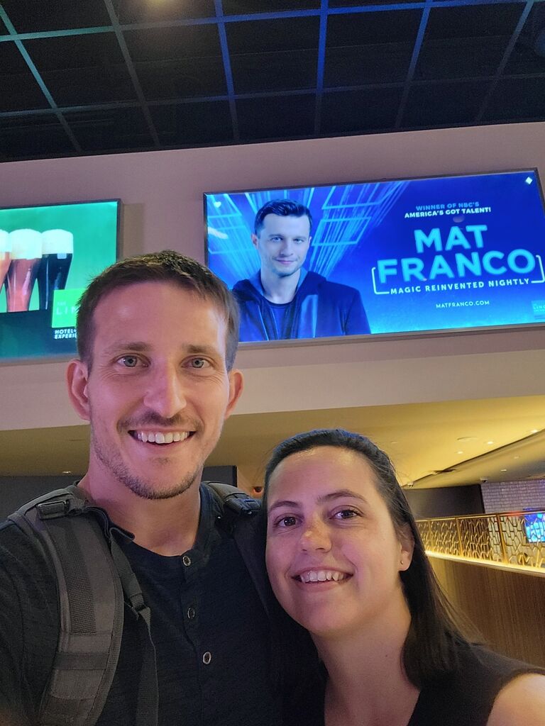 Our most recent trip was to Las Vegas where we went to a magic show.