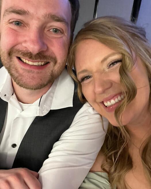 Andrew and Marissa at Marissa's best friend's (and maid of honor's) wedding in Colfax, WA.  