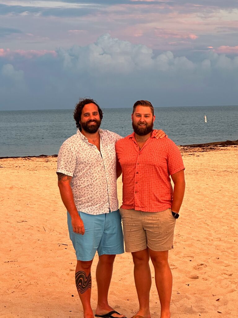 Justin and Adam relax in Marathon, FL. 