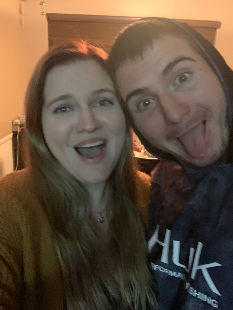 First photo in our new house after moving in together!