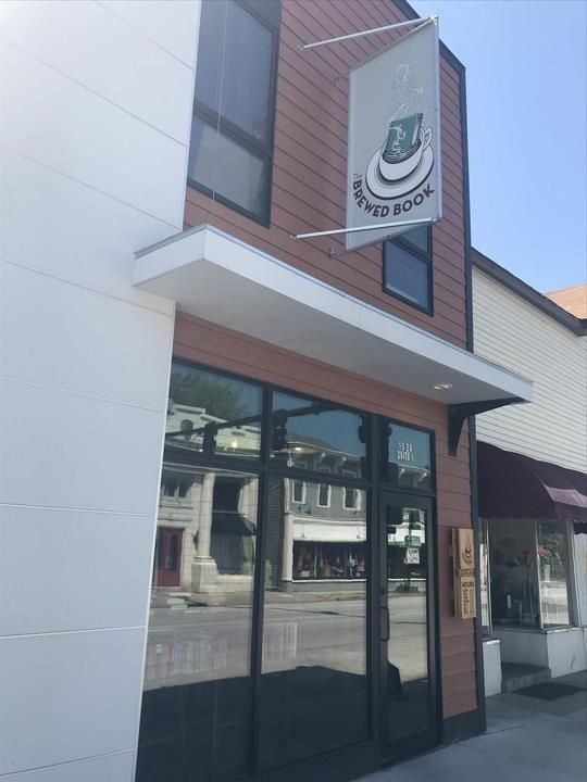 Our first date was at The Brewed Book Coffee Shop in Davenport, IA.