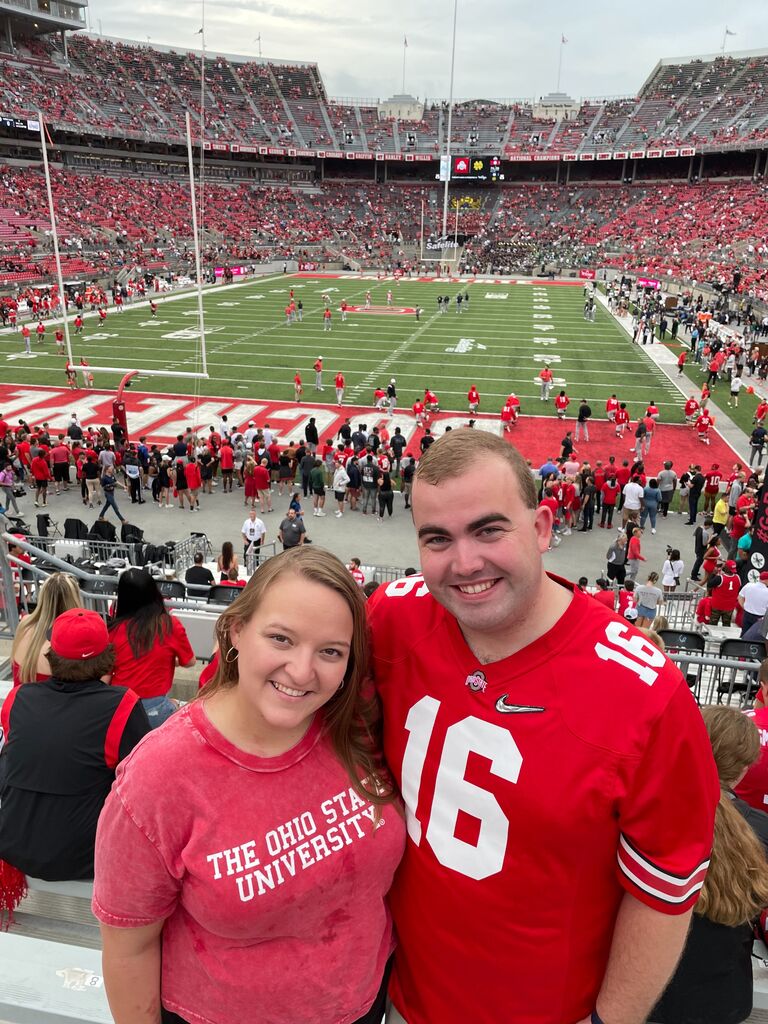 Nick brought Kim to Ohio for the first time. She met the whole Allen family, tried Skyline Chili and experienced an Ohio State Football Game!
