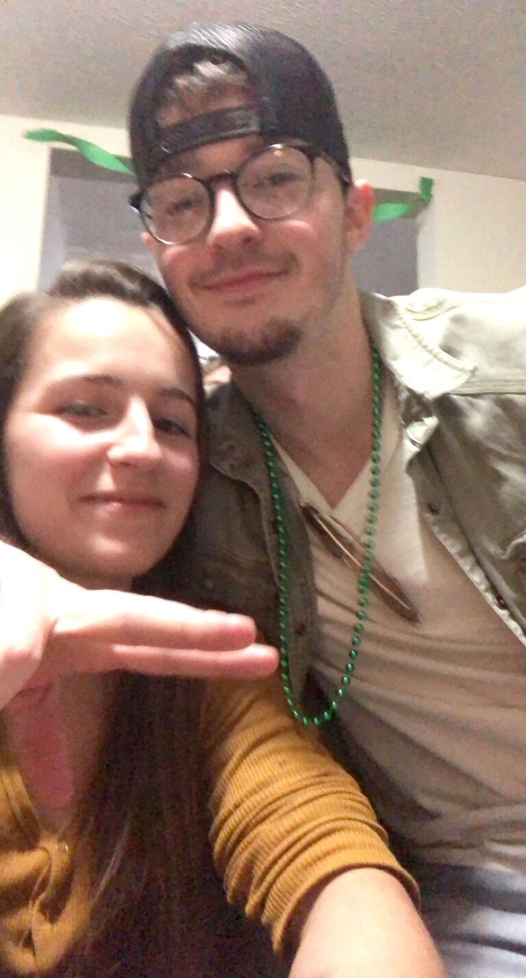 After both graduating college, met up for another St. Patty’s celebration. Realized around this point we both wanted to try the relationship again. 