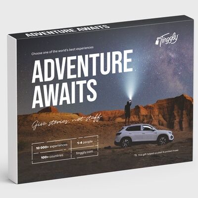 Tinggly Adventure Awaits experience voucher gift for brother-in-law