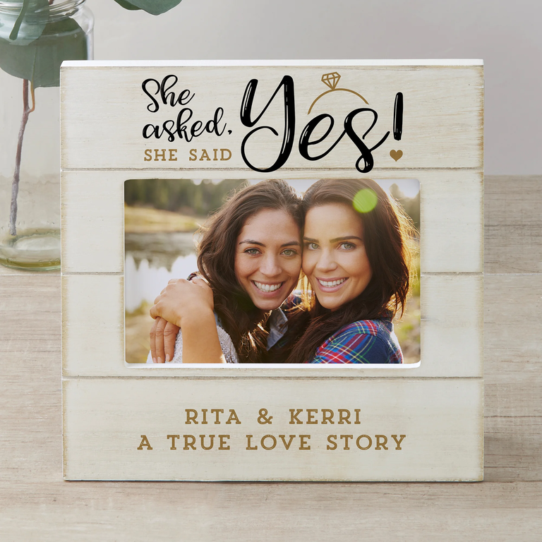 "She Said Yes" Picture Frame