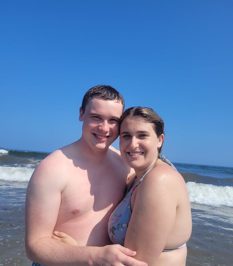 York Beach with my mom's family.