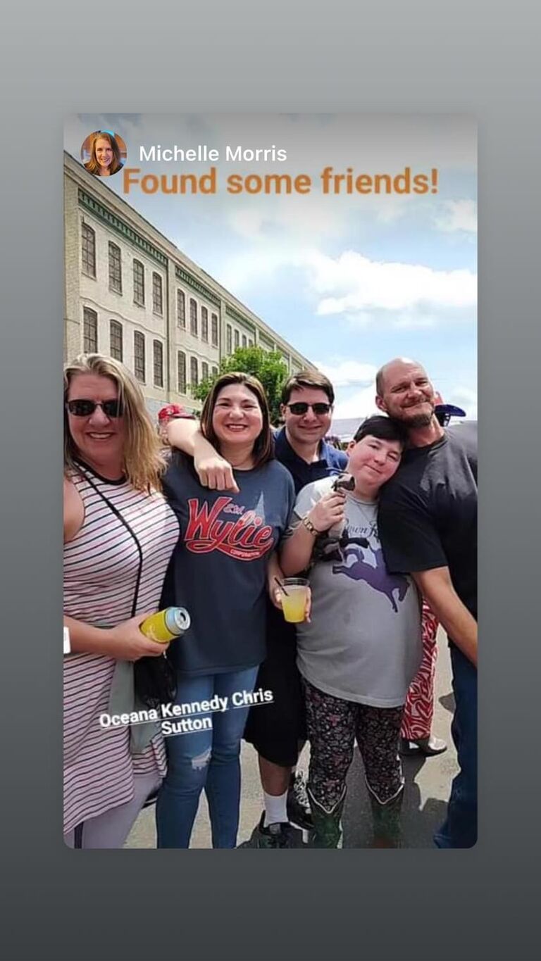 Enjoying the July 4th concert in downtown Great Falls with our friend, Michelle Morris, and our kids, Dakota and Jaden