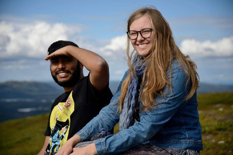 We went on a trip to Arjeplog with friends