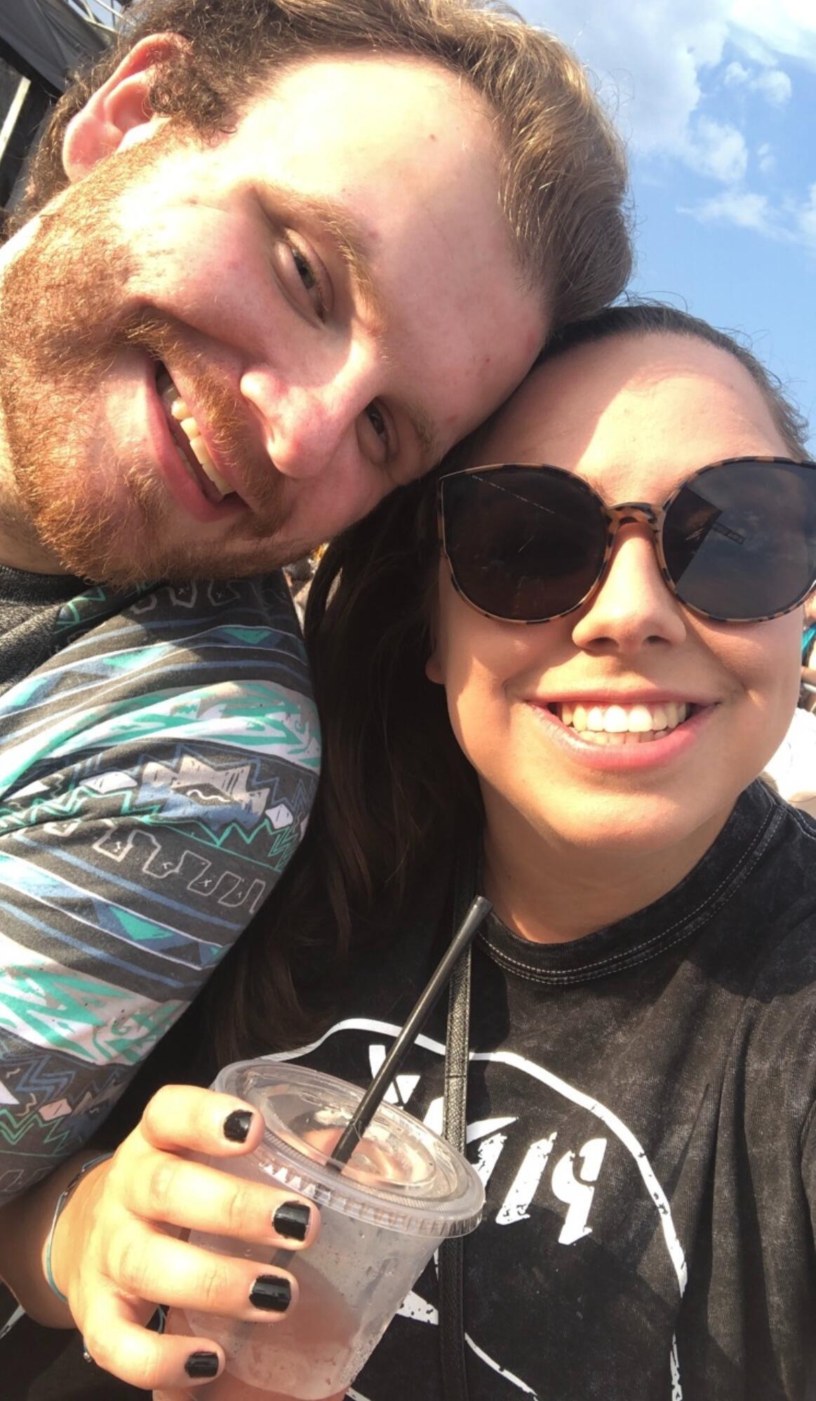 Our first concert together - the first of many!  We saw Blink-182 & Lil Wayne with Neck Deep as the opener.
Amy got to hear, "Nobody likes you when you're 23," live on her 23rd birthday!