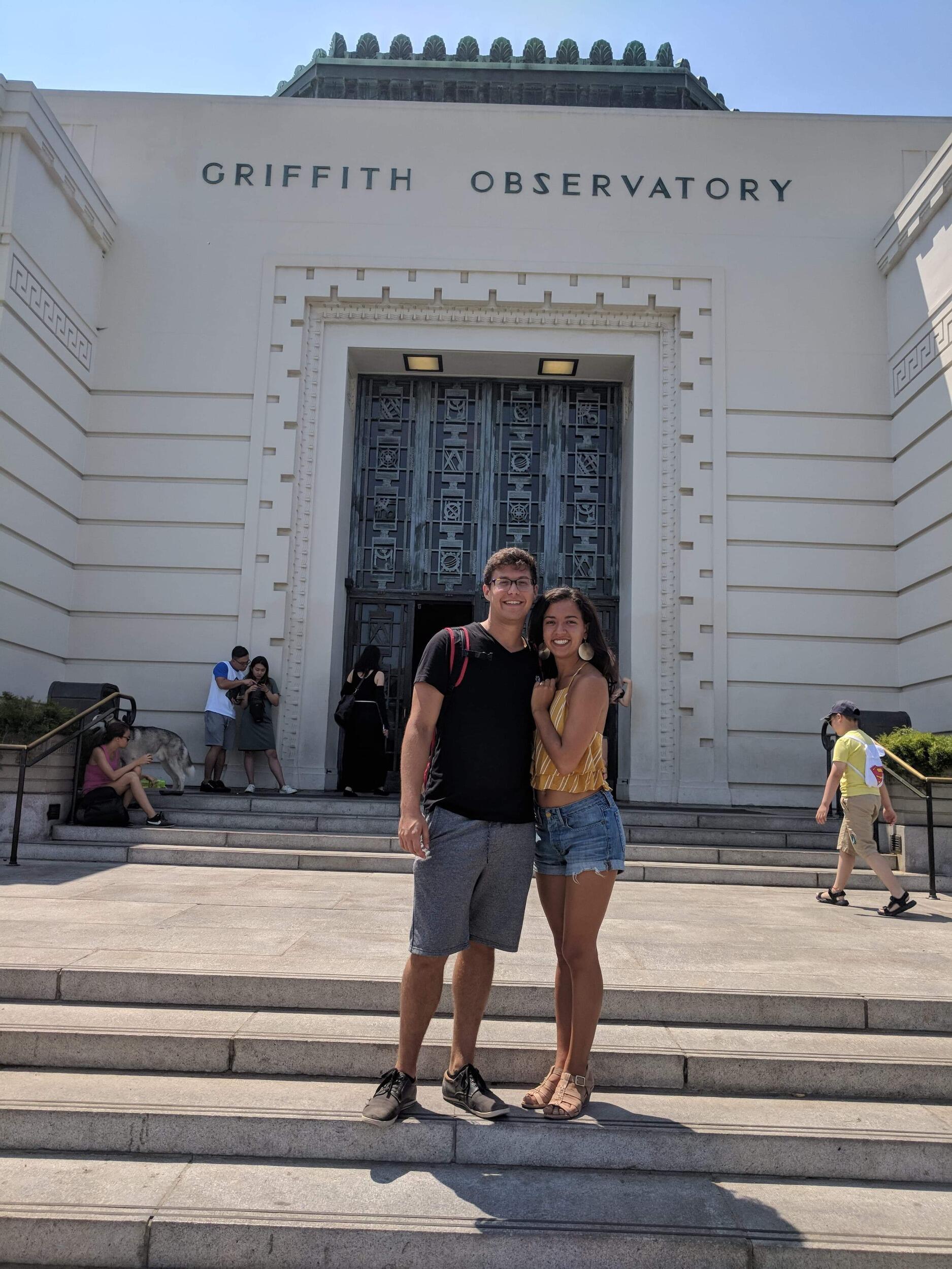 Soaking up La La Land vibes at the Giffith Observatory 