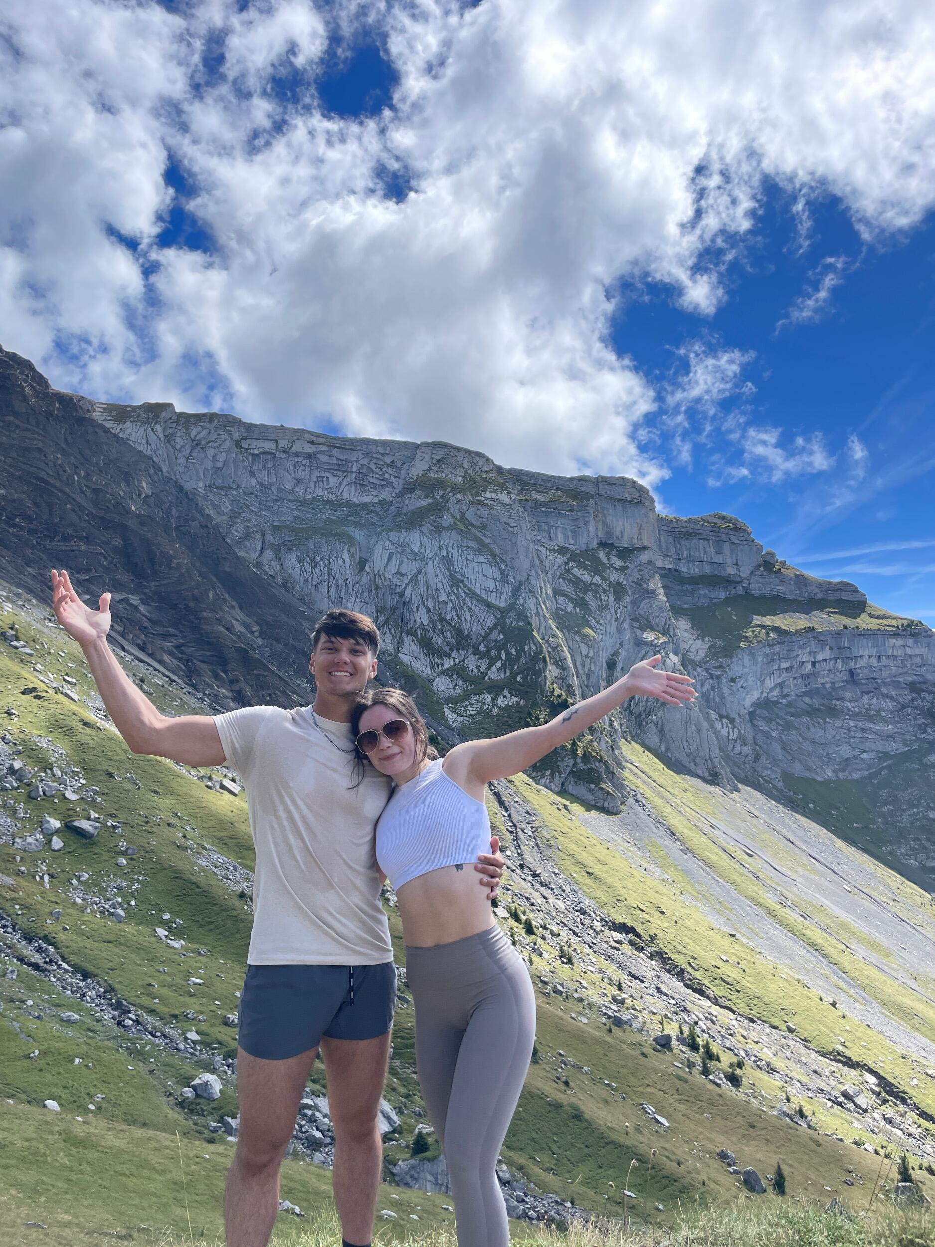 Schynige Platte, Switzerland-
We got lost in the Alps for hours. Evan eventually was able to get us back after almost killing us. The views were incredible though!