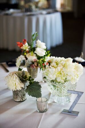 Cocktail Table, Lantern and Floral Decor