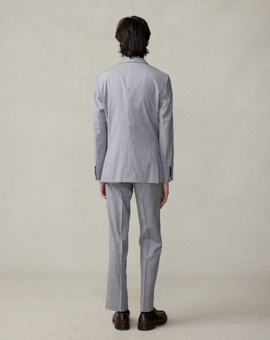 sachin and babi light blue dress Light Grey Men's Tuxedo | Groomsmen Wedding Suit main image 1