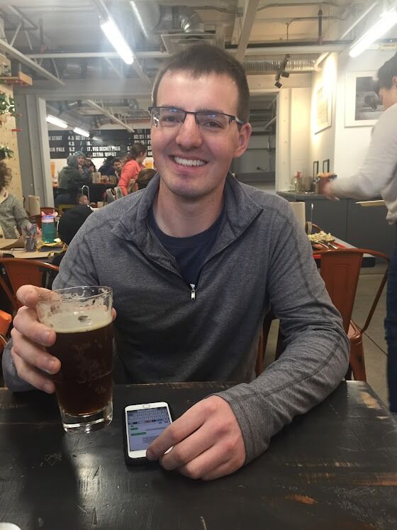 Two randos meet for a coffee date after talking on Tinder for many weeks. 
We ended up talking for hours! 