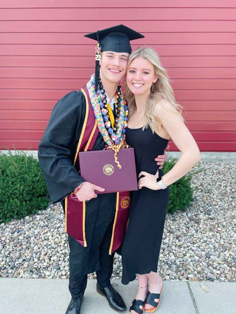 Robbie graduated with his bachelors degree.