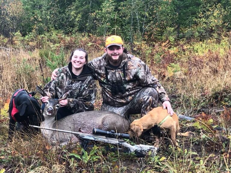 Shot my first buck with David.