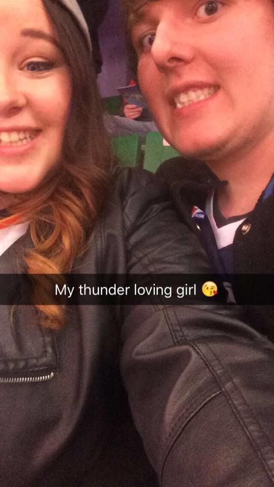 Our first Jazz vs Thunder game. Jordan is a Oklahoma City Thunder fan so we of course had to wear some gear. I didn't have anything so I just wore one of his jerseys. 