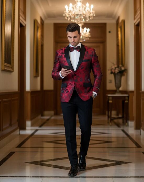 Red Wedding Suits & Tuxedos | The Knot