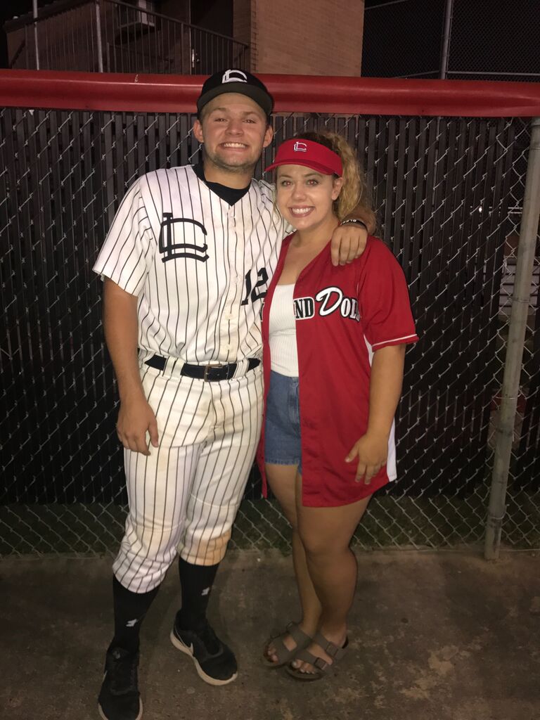 Caitlin was Zach's biggest supporter in the stands!