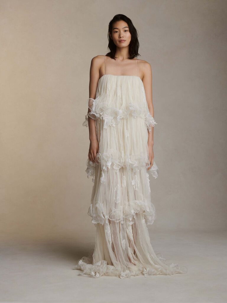 Danielle Frankel mermaid-inspired wedding dress. 