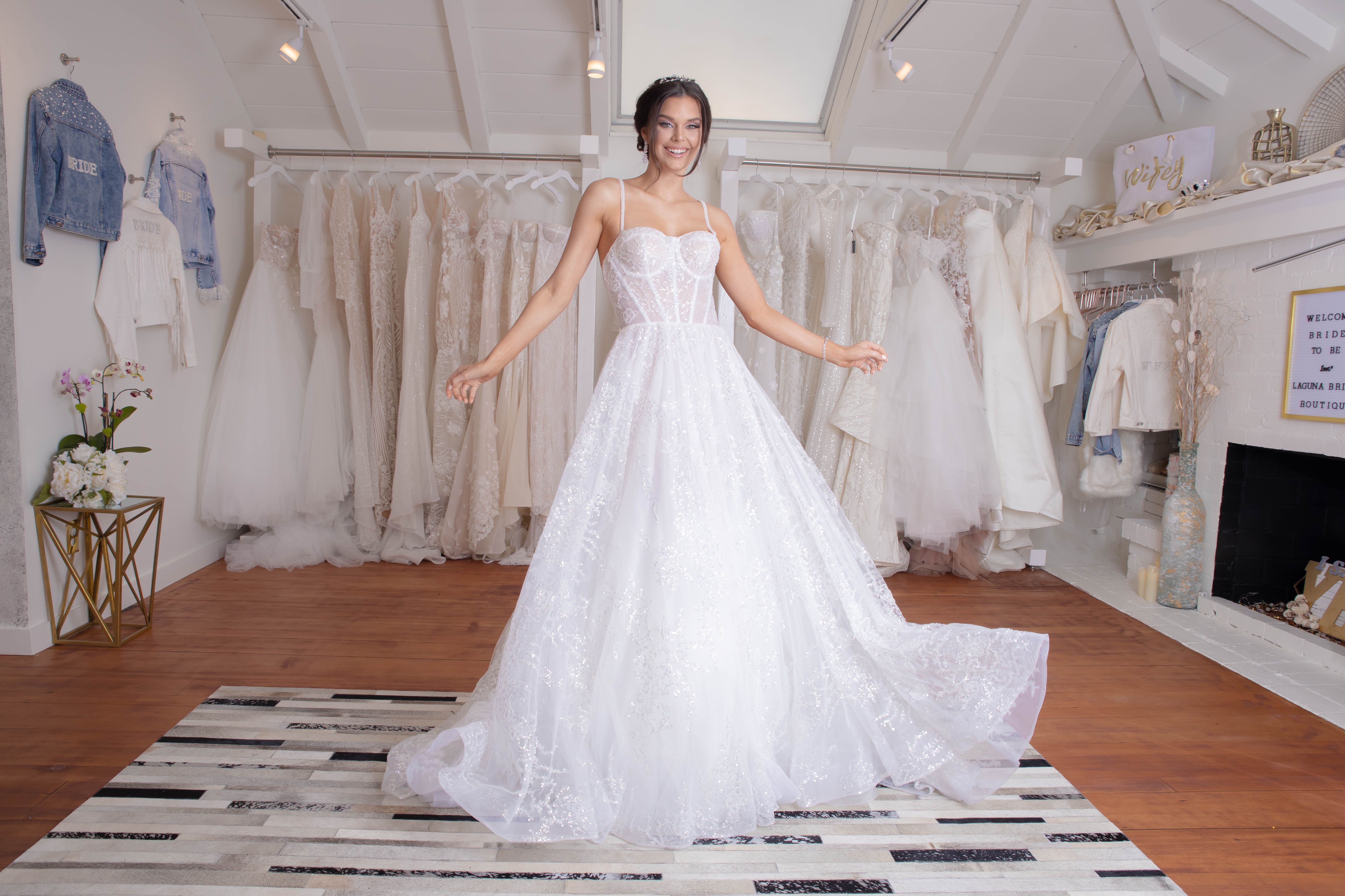 wedding dresses laguna beach Bridal Boutique + Updated Prices Suggested Age:6T Allure Bridals Couture Lace swatch:faded-plum